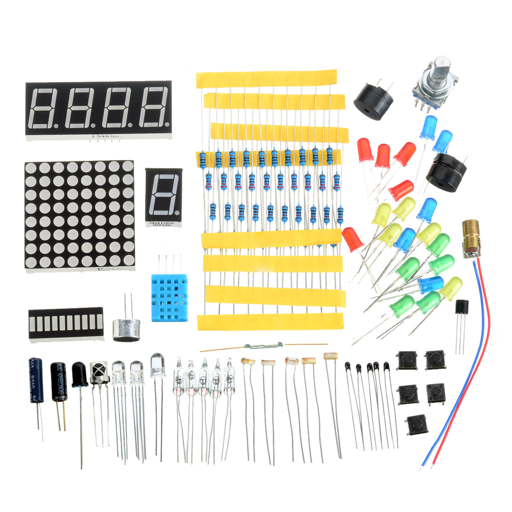 Sensor DIY Kit for Arduino / Raspberry Pi - Blue + Black + Multi-Color ...