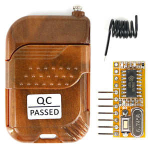 4-Channel 433MHz Wireless Remote Control Kit w/ Fixed Code / Antenna
