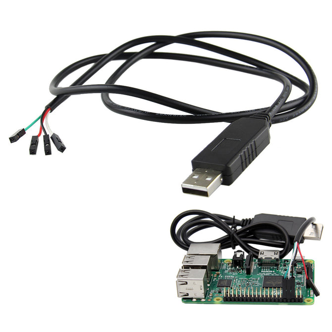USB To TTL Debug Cable for Raspberry pi / COM Serial Cable - Black
