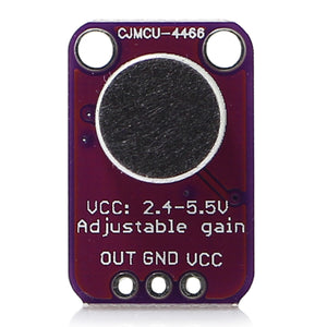 Electret Microphone Amplifier - MAX4466 with Adjustable Gain - Purple