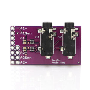 2-Channel 3.5mm Breakout Stereo Microphone Interface Module - Purple