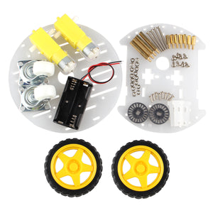 Smart Car Smart Robot Tracing Car Obstacle Avoidance Car - Yellow