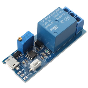 Wide Voltage 5V~30V Trigger Delay Relay Module Timer Module - Blue