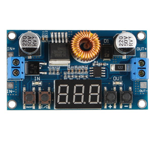 Adjustable 5A 75W DC Step Down Numerical Control Digital Voltmeter