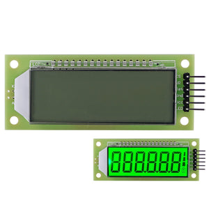 2.4'' 6-Digit 7 Segment LCD Display Module Green Backlit for Arduino