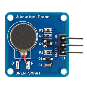 Mini Flat Vibrating Vibration Motor DC Motor for Arduino - Blue