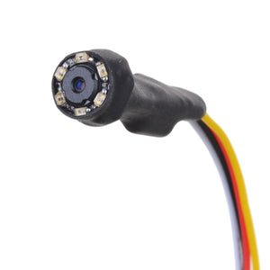1200TV Lines Mini Infrared Night Vision Surveillance Camera - Black