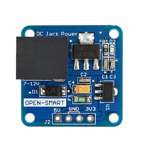 DC Jack 7~12V to DC 5V / 3.3V Step-down Converter Power Supply Module
