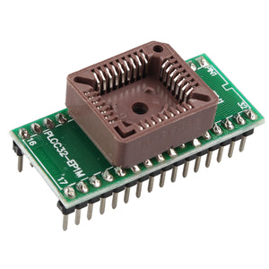 PLCC32 To DIP32 IC Programmer Socket Adapter Module Board - Green