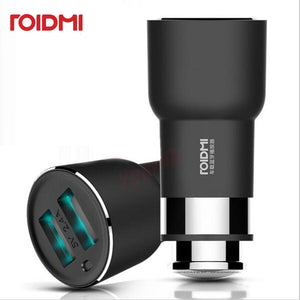 Xiaomi ROIDMI 2S Smart Dual USB Ports Car Charger - Black