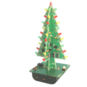 Hengjiaan 3D Christmas Tree LED Flash Kit - Green + Multicolor