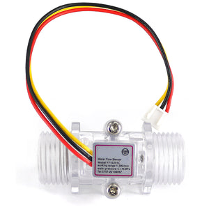 G1/2 Plastic Water Flow Sensor Turbine Hall Flowmeter for Arduino