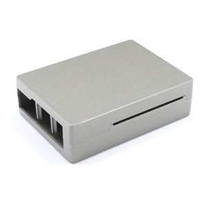 Aluminum Alloy Case for Raspberry Pi 3B/2B - Silvery Grey