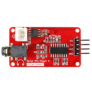 UART Serial MP3 Music Player Module w/ 3W Amplifier for Arduino - Red