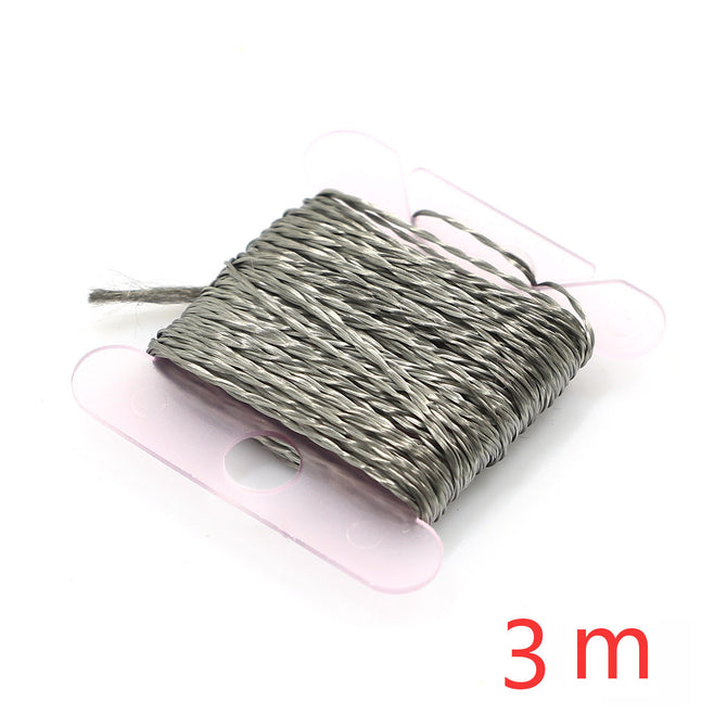 Stainless Steel Thin Conductive Sew Thread - Silver (2 ply / 3m)