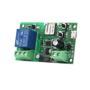 DIY 5V/12V 1 Channel Jog&Self-locking WiFi Wireless Smart Home Switch