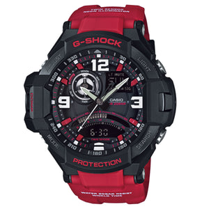Casio G-Shock GA-1000-4B Aviation Series Mens Watch - Black & Red