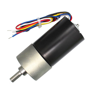 High Torque DC Brushless Gear Motor - Black + Grey