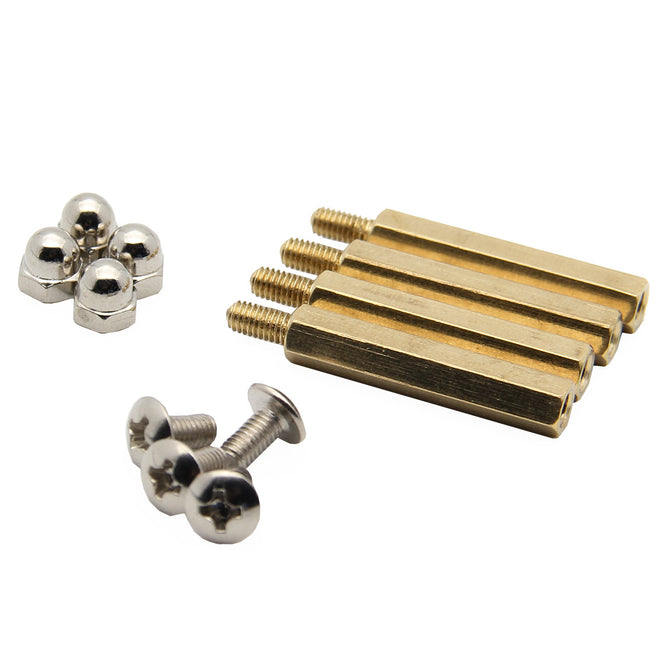 DIY M3.0 * 25mm Hex Brass Cylinder + Nut Kits for Raspberry Pi