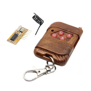 433MHz Wireless Receiver + 4-Key Control Kit for Smart Home Appliance