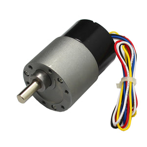 High Torque DC 24V 115RPM Brushless Gear Motor - Black + Grey
