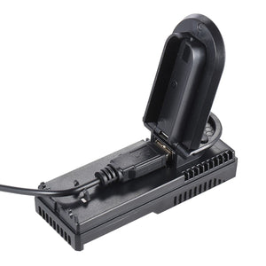 Portable LED Display 1-Slot Li-ion Battery USB Charger - Black