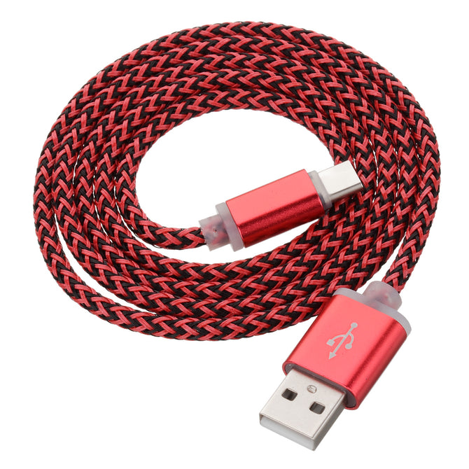 USB 2.0 to USB Type-C Data / Charging Sync Cable - Red (97cm)