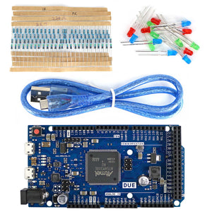 DUE R3 Development Board Kit w/ USB Cable / Resistor / LED for Arduino