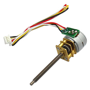 15BY Micro Stepping Gear Motor - Yellow + Silver