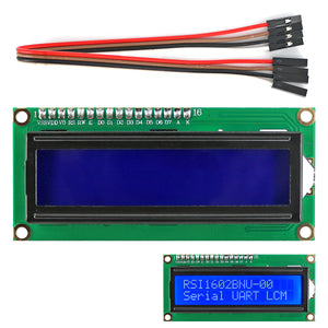 I2C / IIC LCD 1602 Blue Display Module with 4P Wire for Arduino