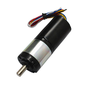 80RPM High Torque DC BLDC3650 Gear Brushless Motor - Black + Silver