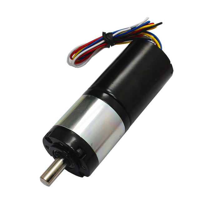 80RPM High Torque DC BLDC3650 Gear Brushless Motor - Black + Silver