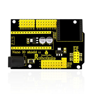 Keyestudio TS-49 Nano 328P IO Sensor Shield - Black + Yellow