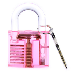 Practice Padlock - Transparent Red