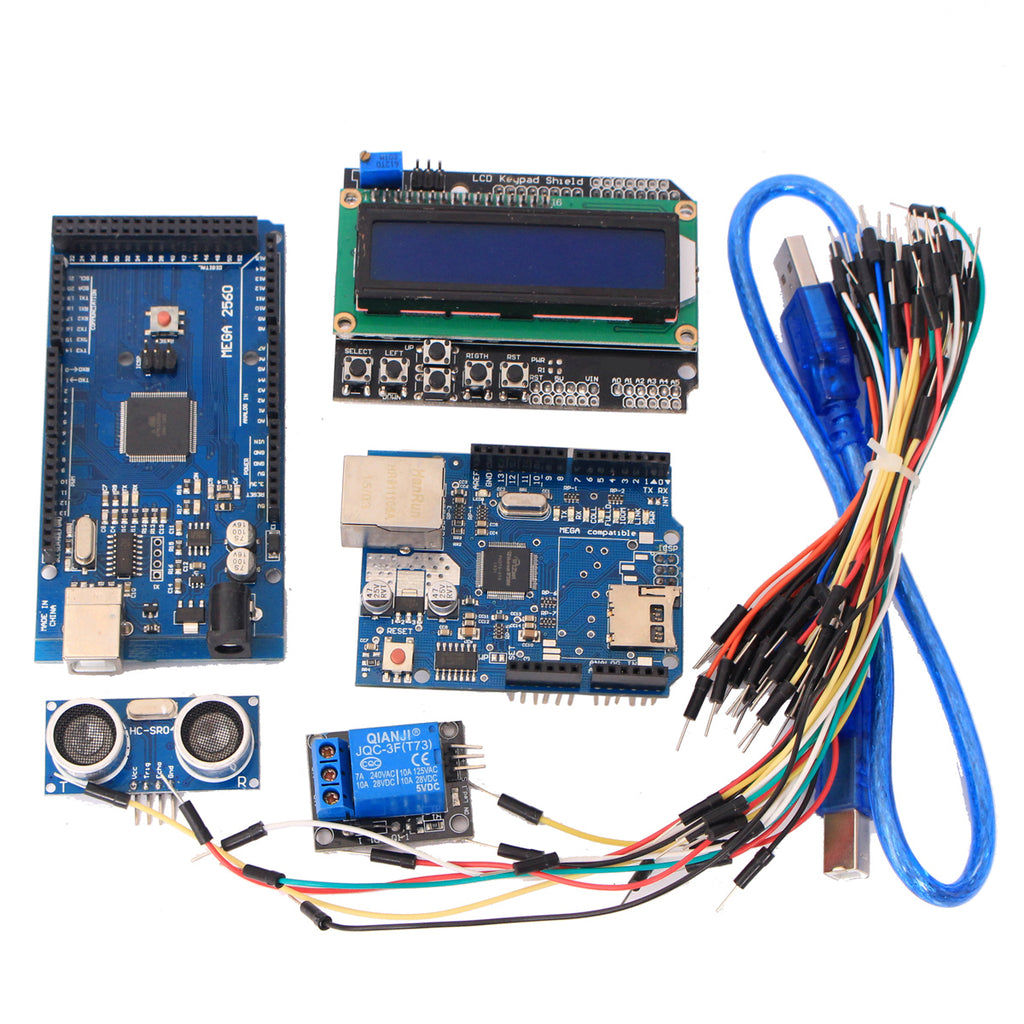 MEGA 2560 R3+ Ethernet W5100 + Relay + Hc-Sr04 Sensor Kit – pfdeal