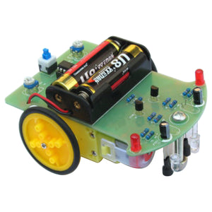 Tracking Robot Car Electronic DIY Kit With Gear Motor - Green + Black