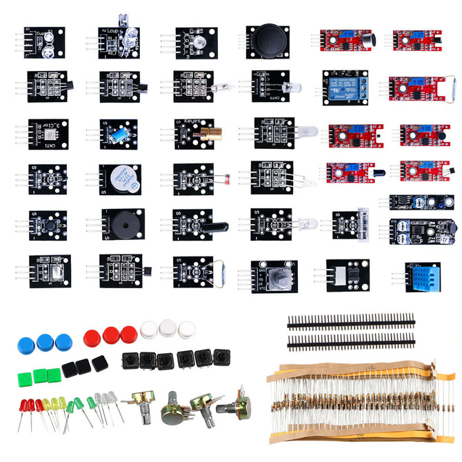 37-in-1 Arduino Sensor Module + Electronic Components Kit Learning Kit