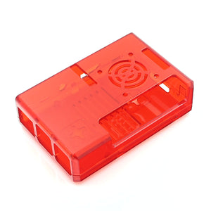 ABS Enclosure Case for Raspberry Pi 3B / 2B / B+ with Fan Hole - Red