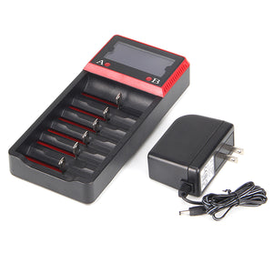 Ultrafire HXY-H6+ Universal 6 Channels Battery Charger - Black