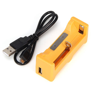 Ultrafire HXY-1C Single 2500mAh 18650 Li-ion Battery Charger - Yellow