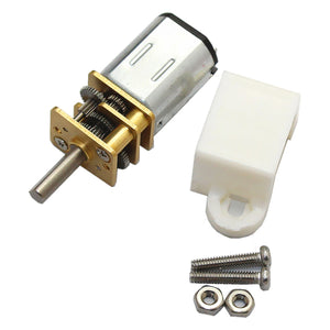 High Torque 12mm DC 3.0V 80rpm Precision Gear Motor - Silver + White