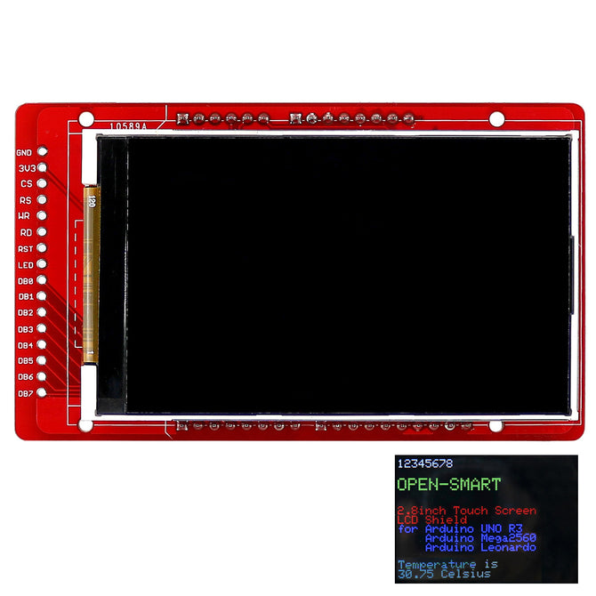 3.0" 240 * 400 TFT LCD Shield Module w/ Temperature Sensor for Arduino