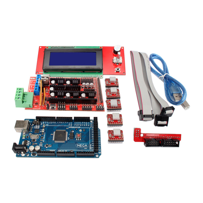 3D Printer Controller RAMPS 1.4 + 2560 R3 + A4988 + 2004LCD Kit