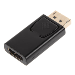 Kitbon Display Port DP Male to HDMI Female Connector Adapter - Black