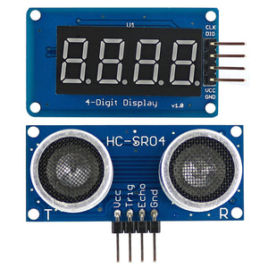 OPEN-SMART Ultrasonic Sensor Module + 4-Digit Display for Arduino