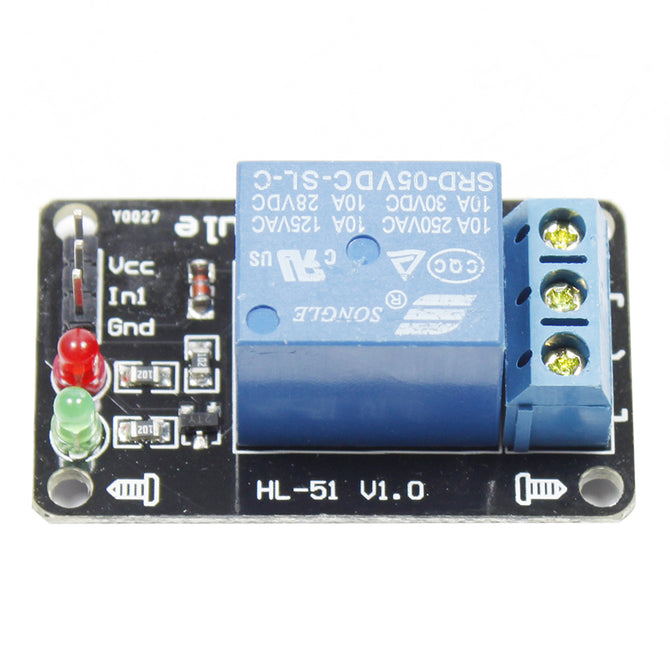 1 Channel 5V 10A Relay Module - Blue
