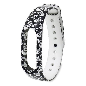 Skull Pattern Replacement TPU Wrist Band for Xiaomi MI Band 2