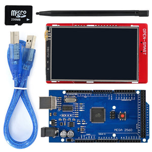 3.2" TFT LCD Touch Screen LCD Shield Kit w/ TF card for Arduino