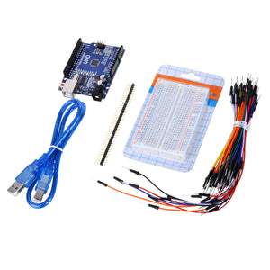 Improved Version UNO R3 ATMEGA328P Board + Bread Board