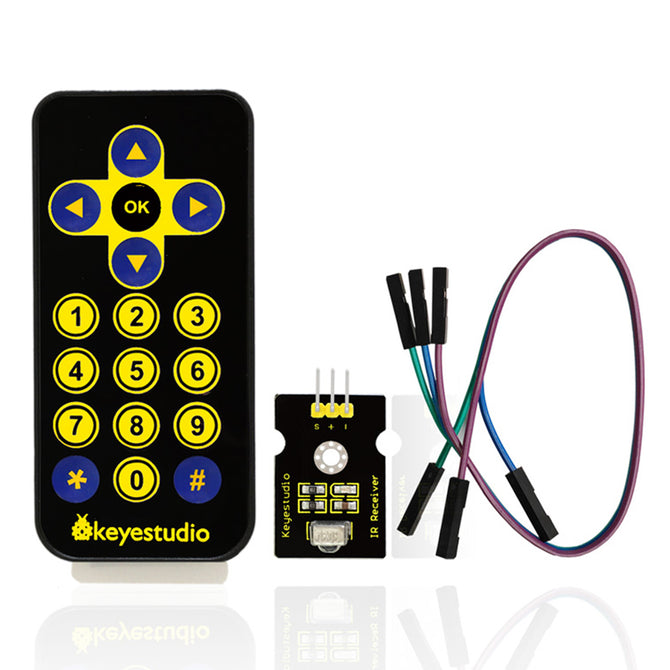 Keyestudio IR Receiver Module Kit for Arduino - Black + Yellow